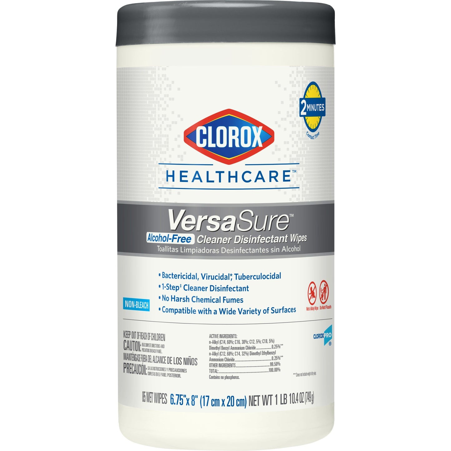 WIPE, DISINFECTANT VERSASURE ALCOHOL FREE