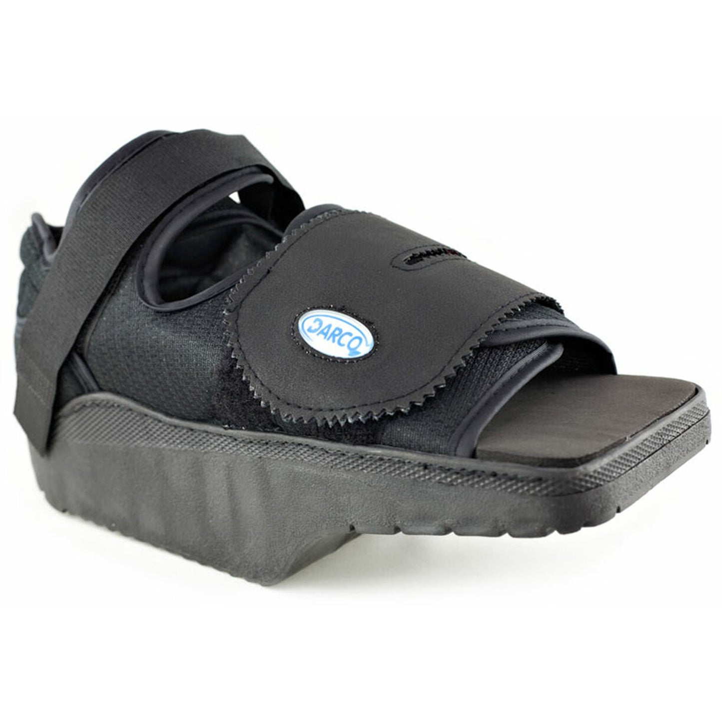 SHOE, ORTHO WEDGE W/SQ TOE BLKLG DARCO