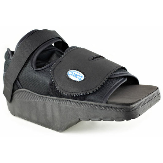 SHOE, ORTHO WEDGE W/SQ TOE BLKLG DARCO