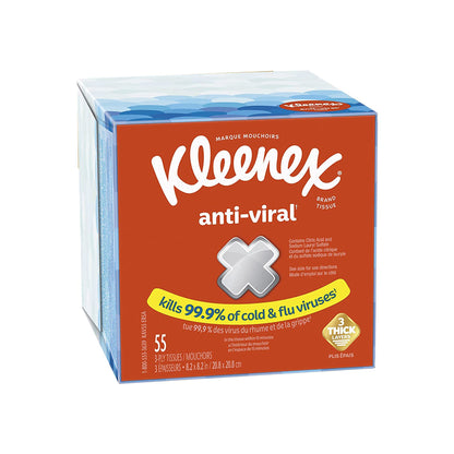 TISSUE, FACIAL KLEENEX ANTI-VIRAL UPRIGHT