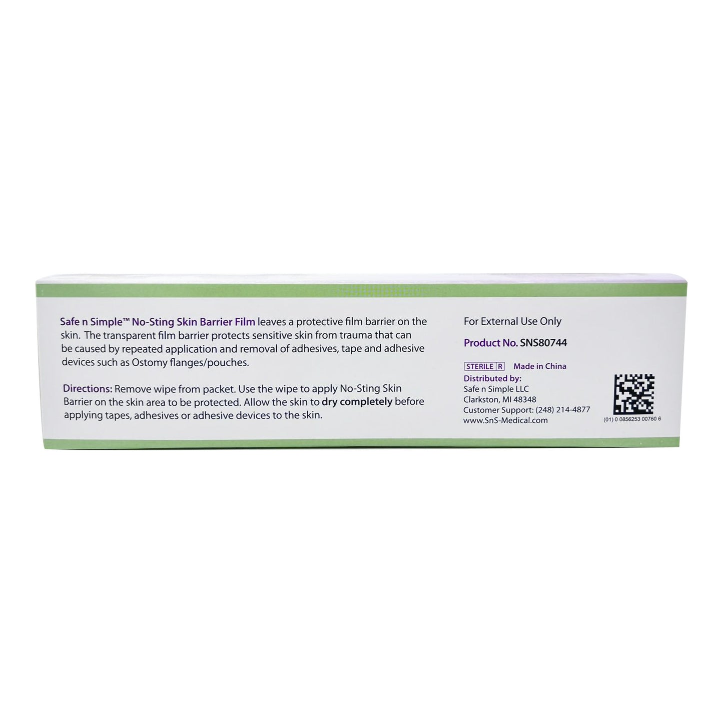 WIPE, SKIN BARR ALCHL FREE