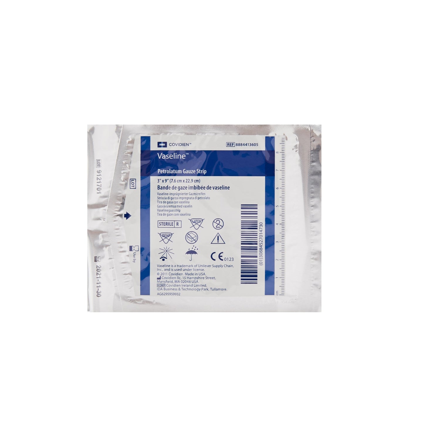 DRESSING, VASELINE FOIL PK STR3X9