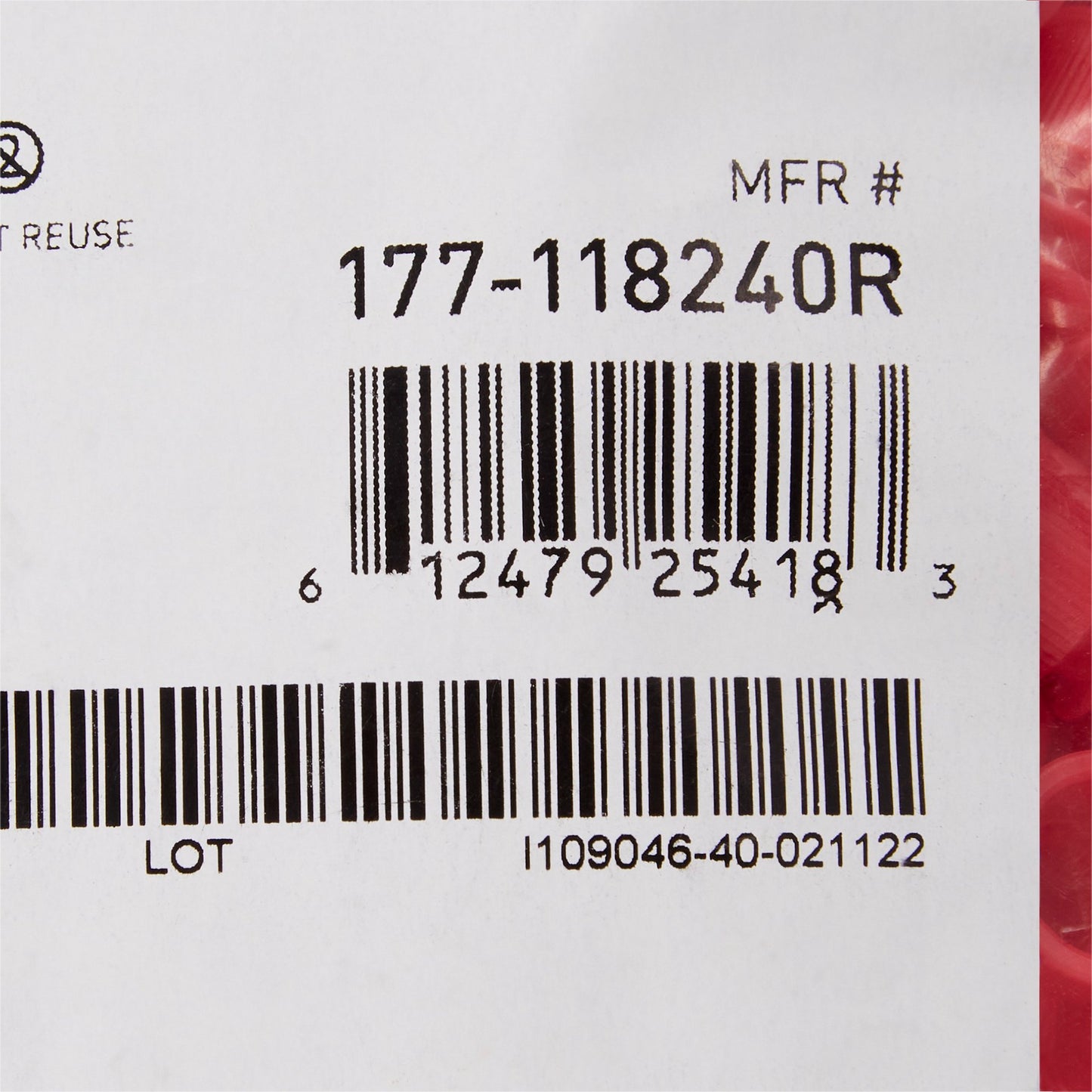 CAP, VAC TUBE RED 13MM