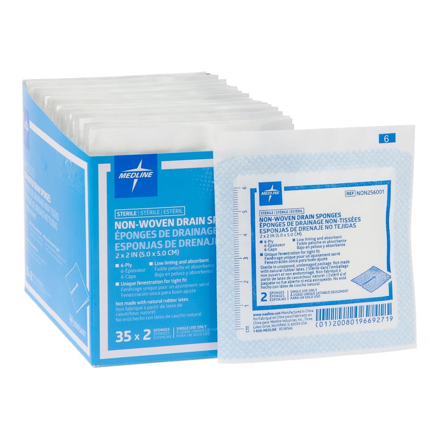 SPONGE, DRN IV N/WOVNSTR 2"X2"