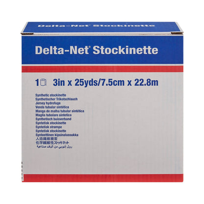 STOCKINETTE, CAST DELTA-NET TUBULAR BLK 3"