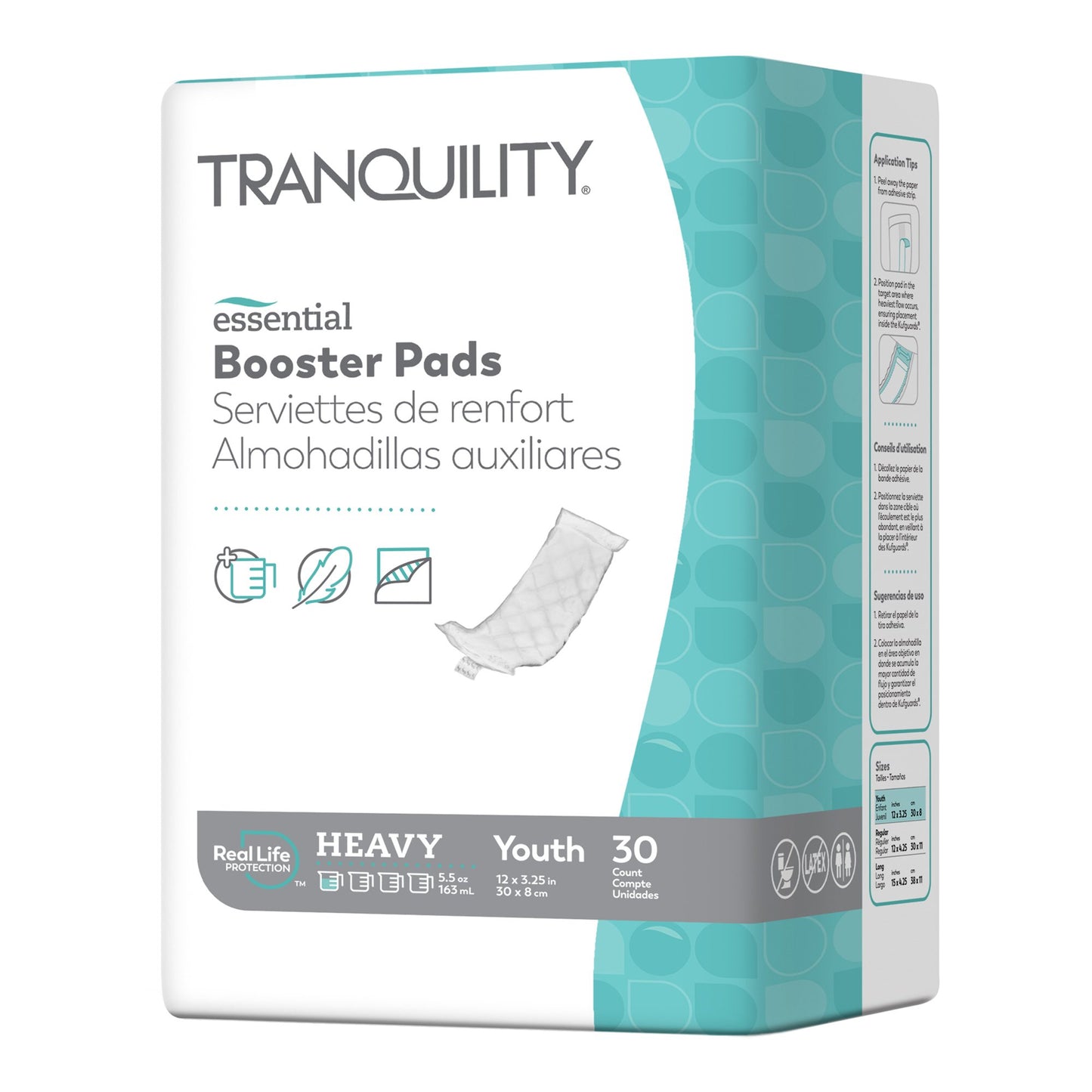 PAD, INCONT TRANQUILITY ESSENTBOOSTER 12X3.25"