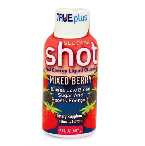 TRUEPLUS GLUCOSE SHOT, DRINK MIXED BERRY