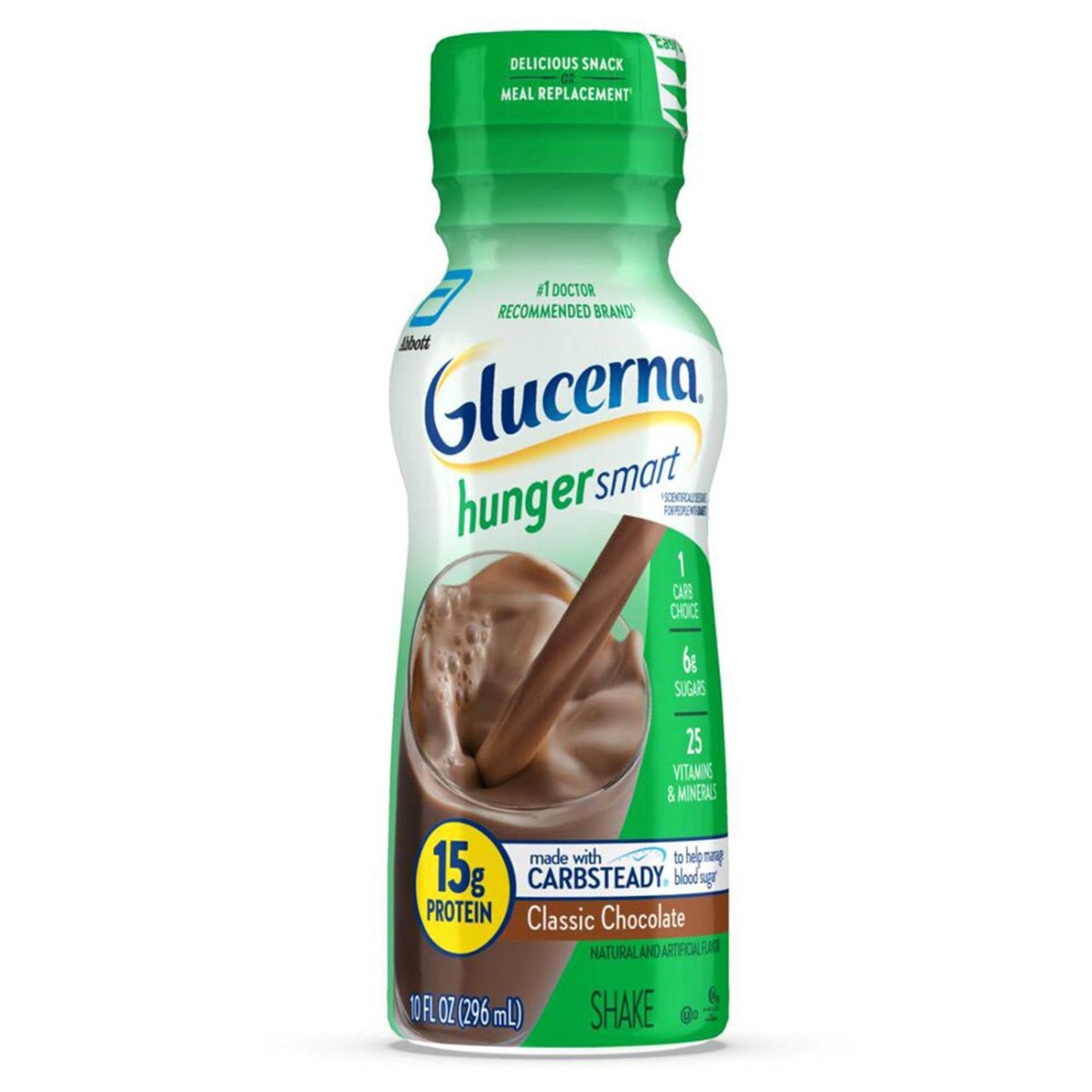 GLUCERNA, SHAKE HUNGER SMART CHOCOLATE 10OZ