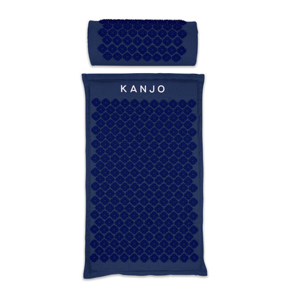 MAT SET, MAT/PILLOW ACUPRESSURE MEMORY FM NAVY