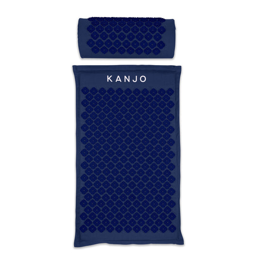 MAT SET, MAT/PILLOW ACUPRESSURE MEMORY FM NAVY