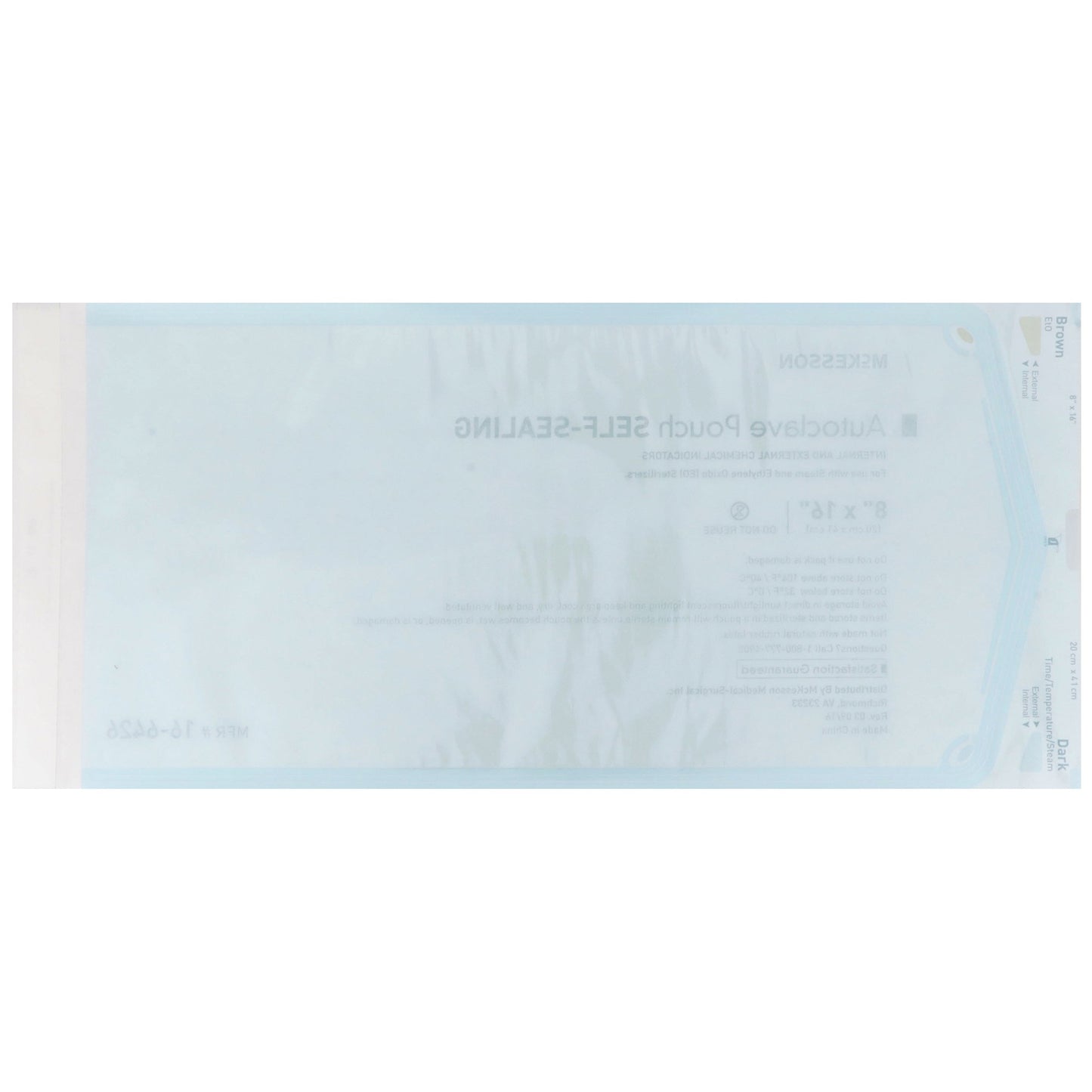 POUCH, SELF SEAL ECON 8X16