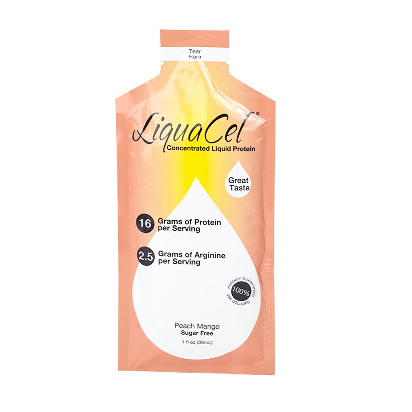 LIQUACEL, PEACH MANGO 1OZ
