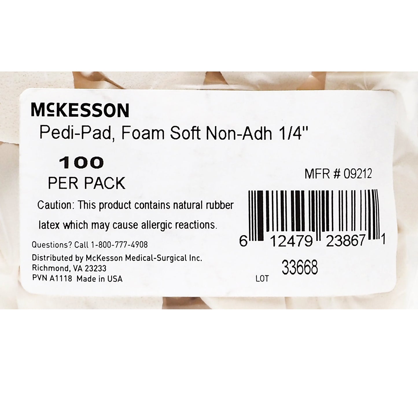 PAD, PEDI 1/4" SOFT CORN FM SOFT NON-ADH