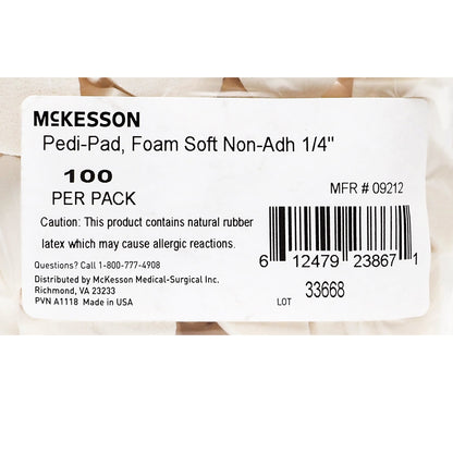 PAD, PEDI 1/4" SOFT CORN FM SOFT NON-ADH