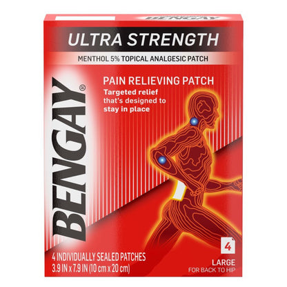 BENGAY ULTRA STRENGTH, PATCH LG