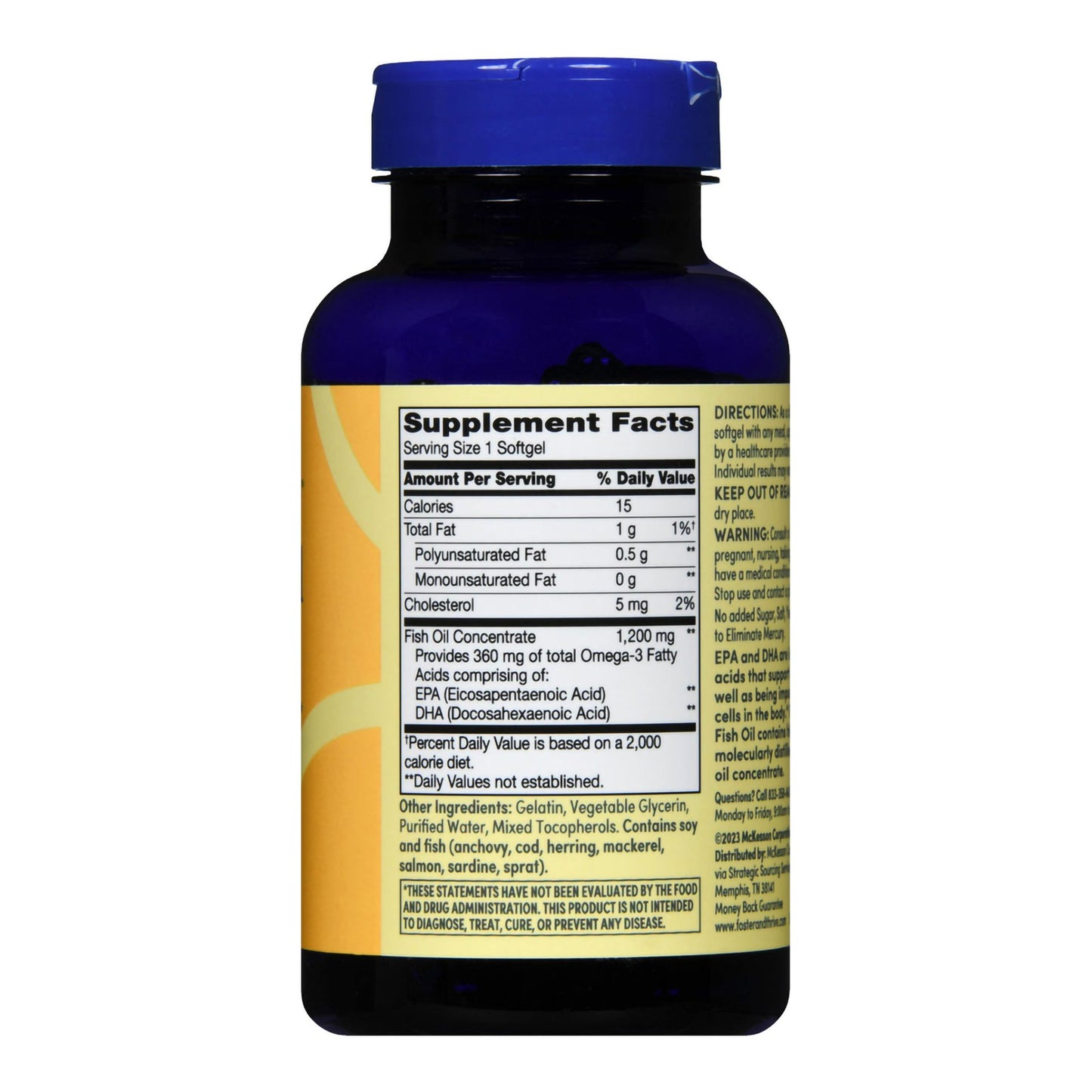 FISH OIL, CAP SGEL FT SM 1200MG