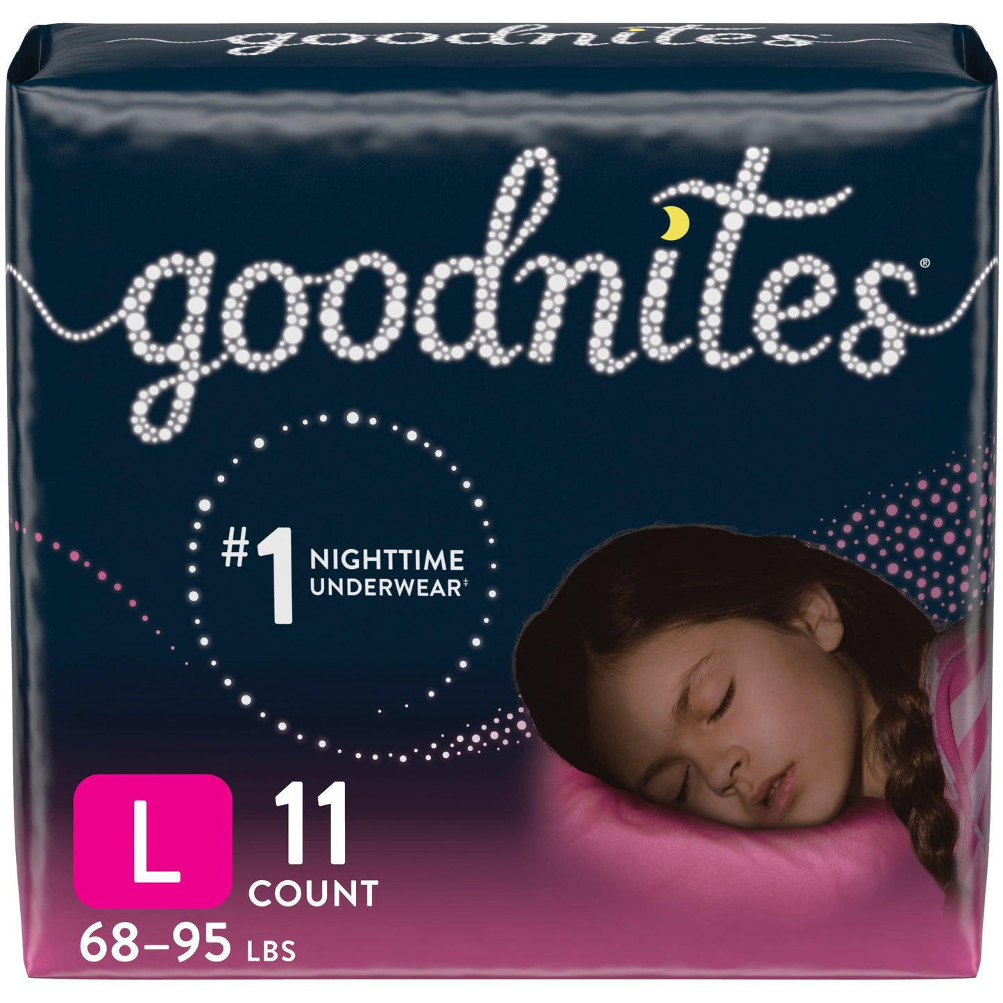 PANTS, INCONT GOODNITES GIRLSYTH LG SZ5