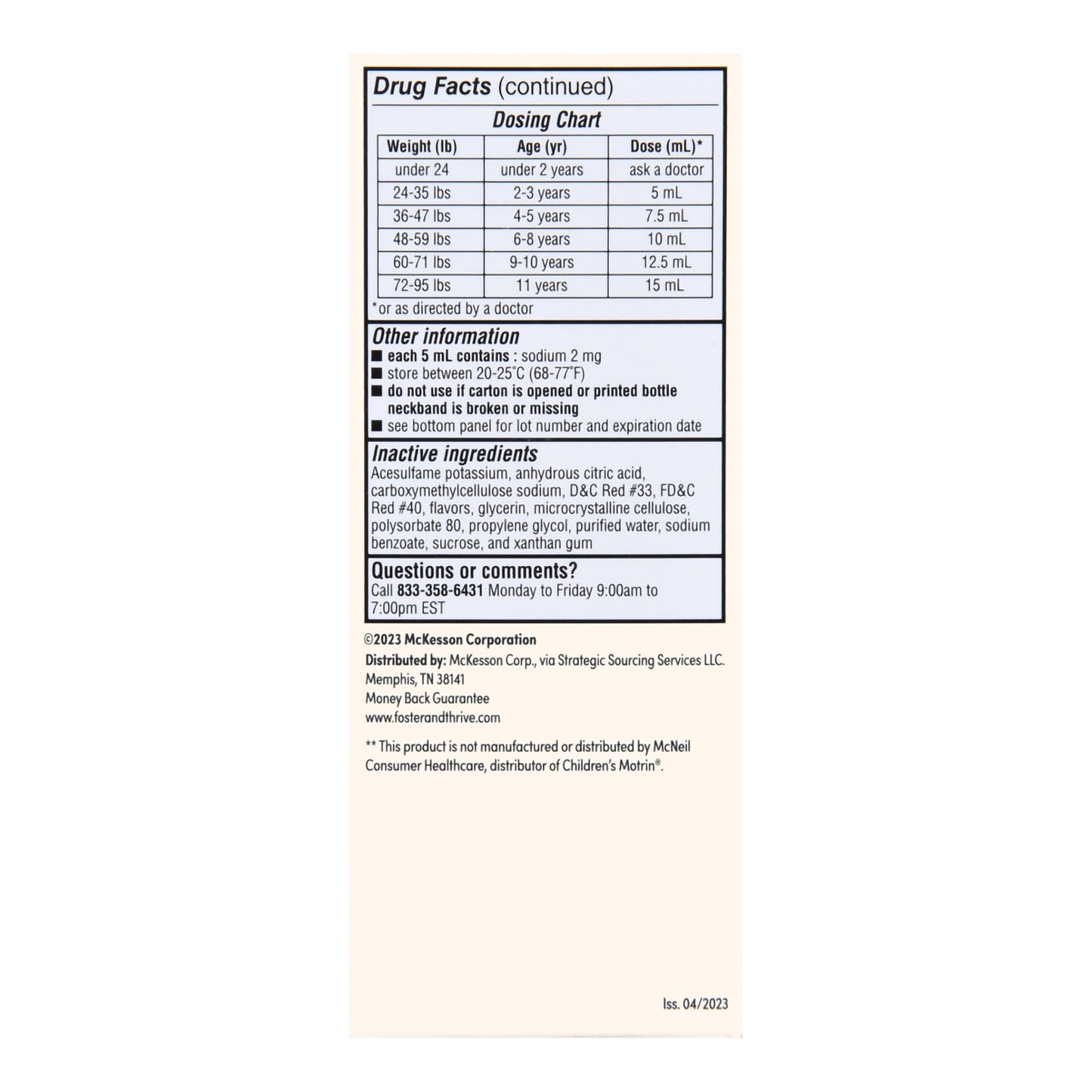 IBUPROFEN, SUSPN ORAL FT CHLDBUBBLE GUM 100MG 4OZ