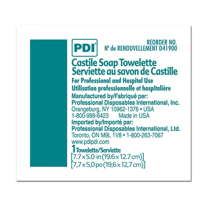 TOWELETTE, CASTILE SOAP