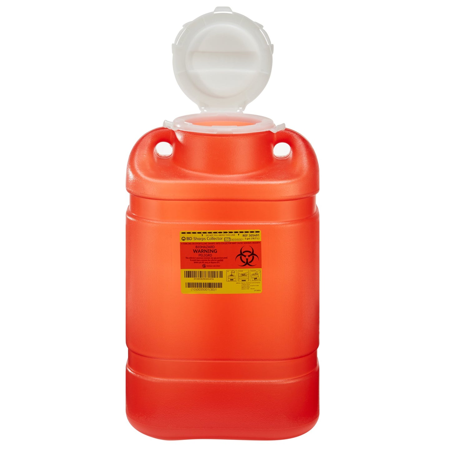 CONTAINER, SHARPS RED 20QT