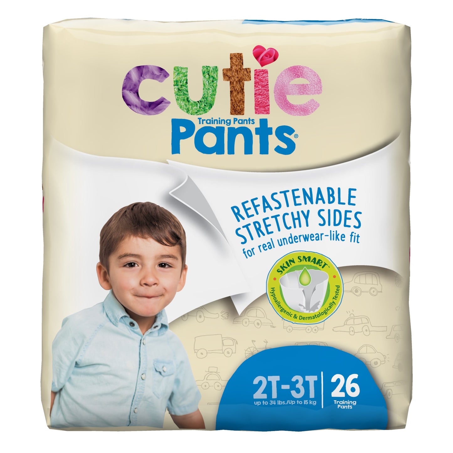 PANTS, TRAINING CUTIE BOY 2T-3T