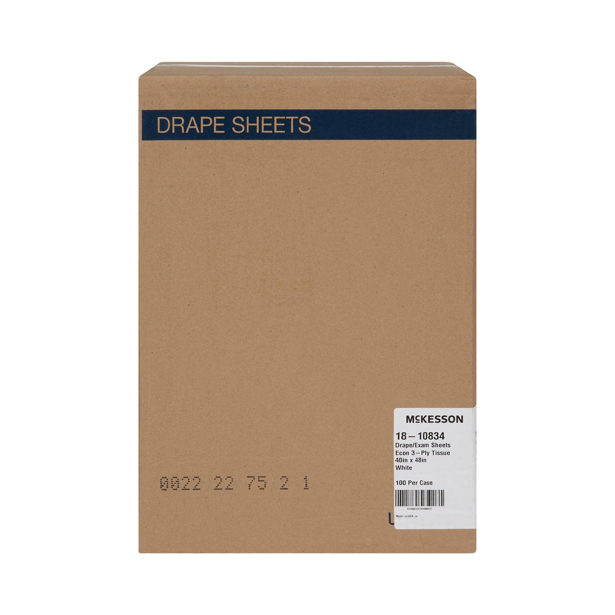 SHEET, DRAPE 3PLY ECON WHT 40X48