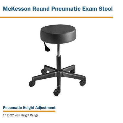 STOOL, EXAM PNEU 5LEG BLKMGM81