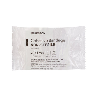 BANDAGE, COHESIVE N/S TAN 2"