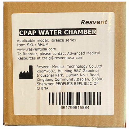 CHAMBER, WATER CPAP RESVENT