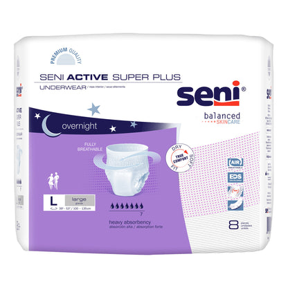 UNDERWEAR, INCONT ACTIVE SUPER+ LG 39"-53"