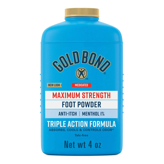 GOLD BOND, PDR FOOT MEDICATEDMAXIMUM STRENGTH 4OZ