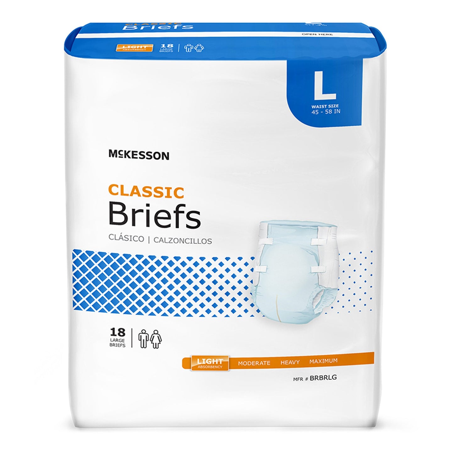 BRIEF, TAB CLSR CLASSIC LG 44-58