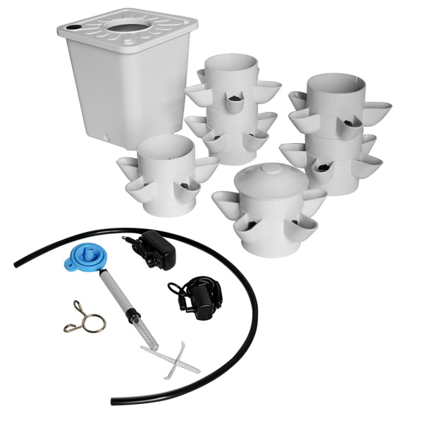 White Hydroponic Planting System