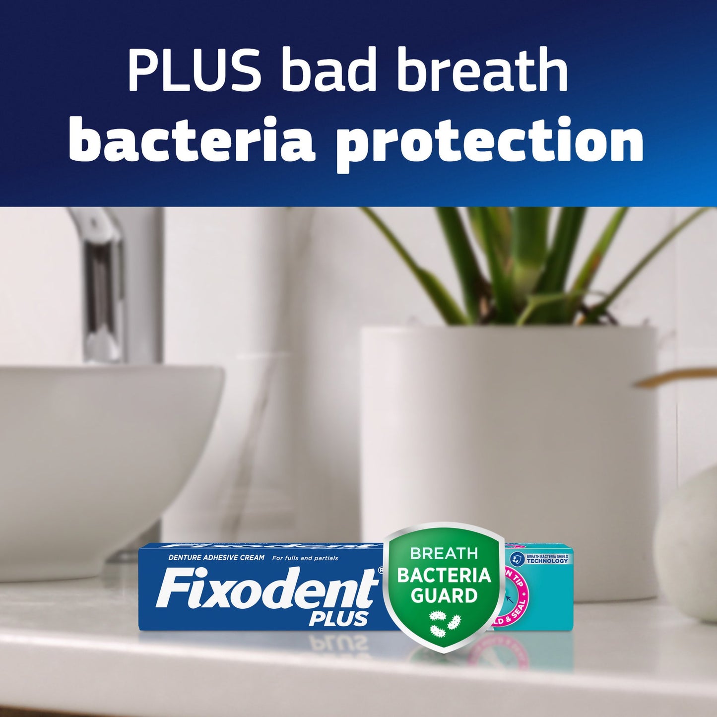 FIXODENT PLUS, ADH CRM BREATHBACTERIA GUARD 2OZ