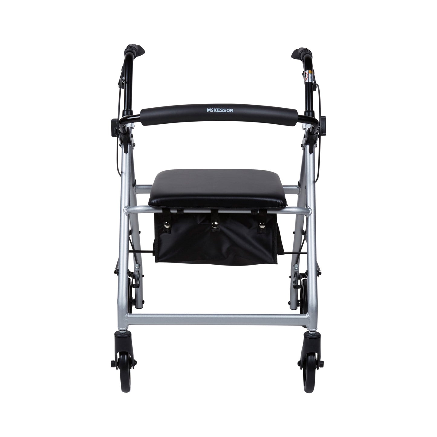 WALKER, ROLLATOR LTWT FOLDINGALUM W/6" WHLS SLVR 300LB