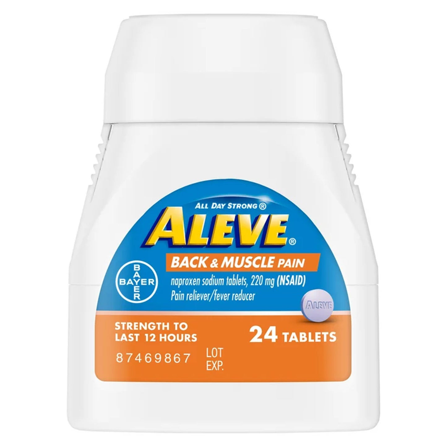 ALEVE, TAB BACK/MUSCLE PAIN 220MG