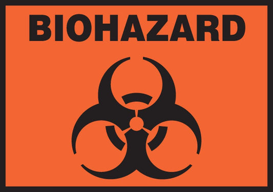 LABEL BIOHAZARD 3.5X5"