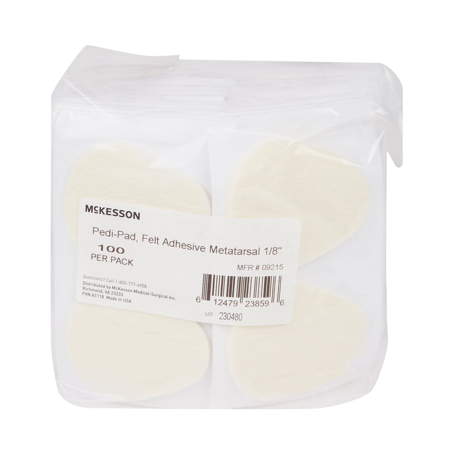 PAD, FELT ADH METATARSAL 1/8"