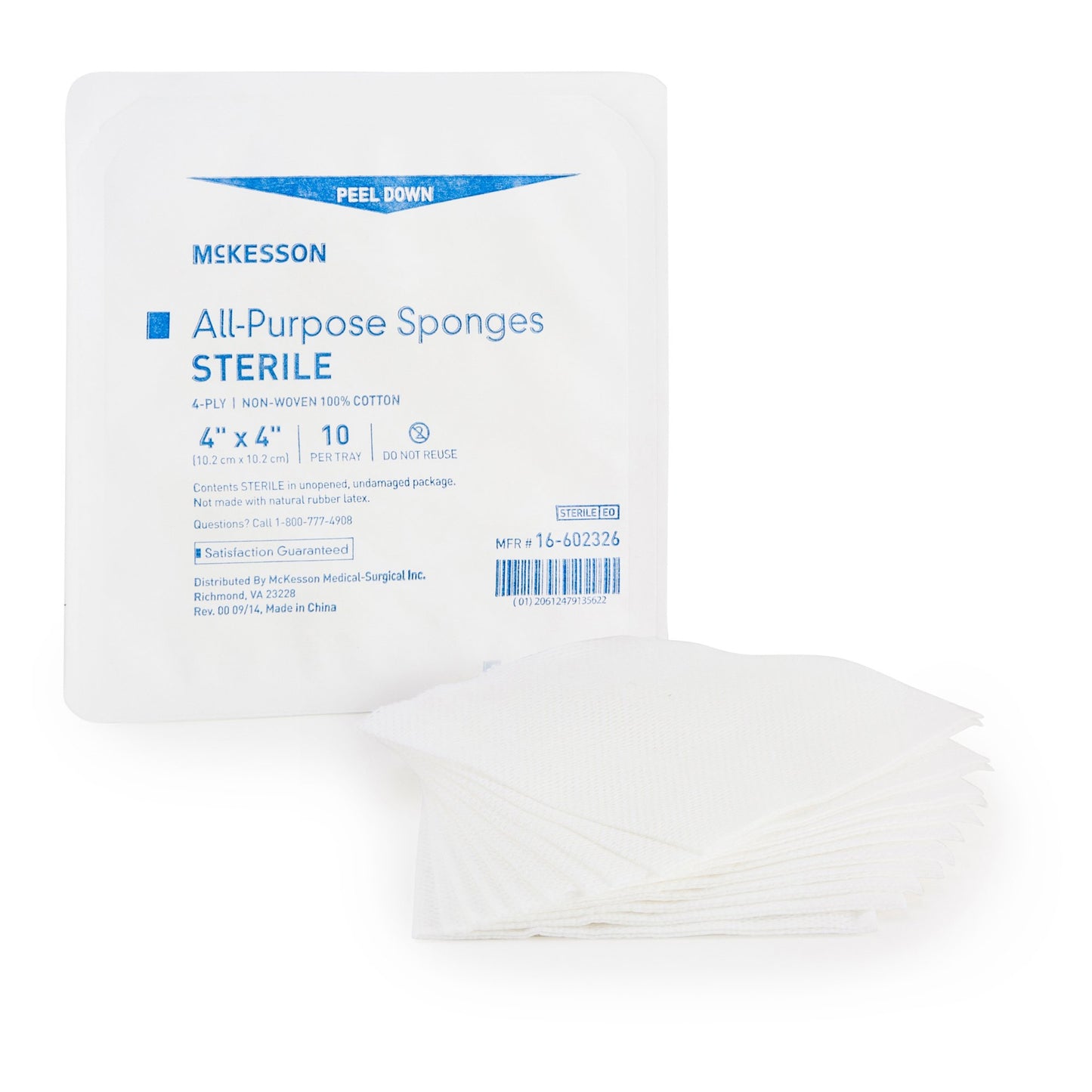 SPONGE, UNIV STR 4X4 4PLY LF