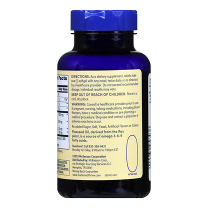 FLAXSEED OIL, CAP SGEL FT SM 1000MG