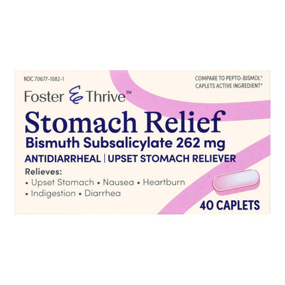 STOMACH RELIEF, TAB FT SM 262MG