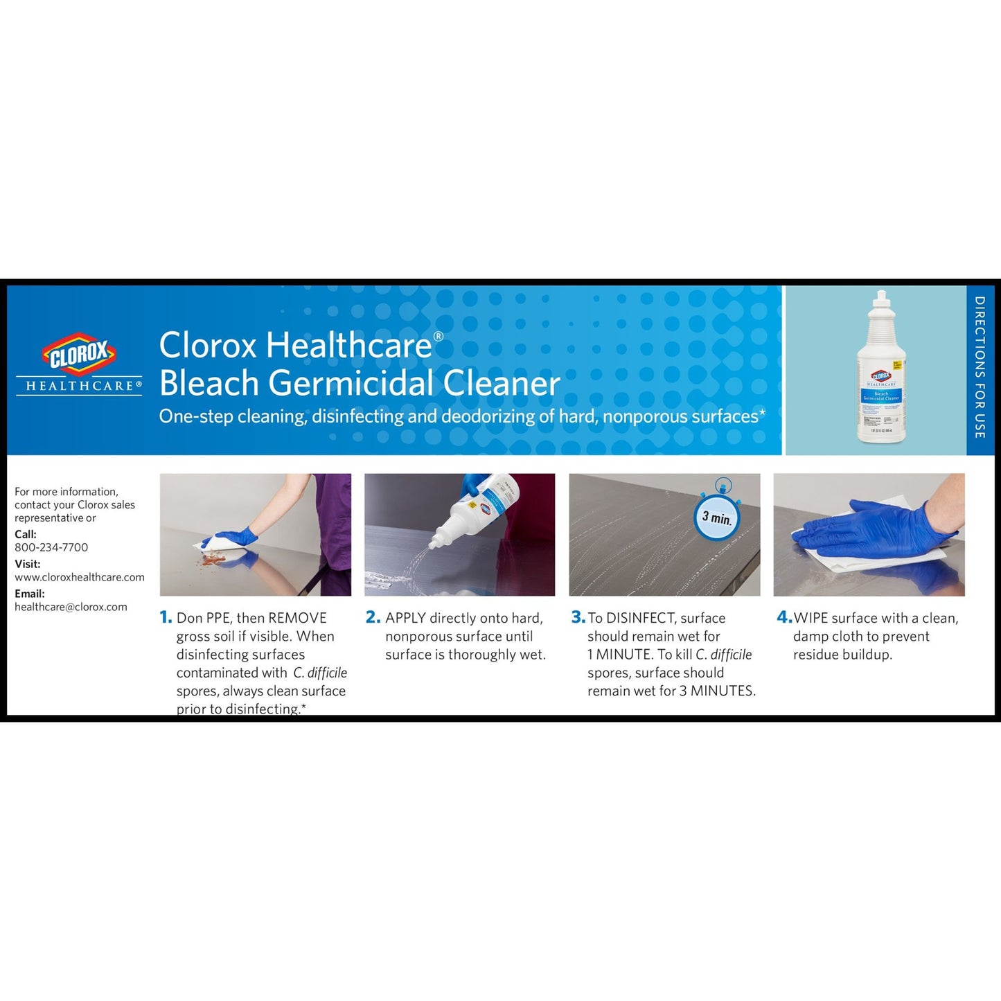 CLEANER, CLOROX DISPATCH DISINF PUSH/PULL 32OZ