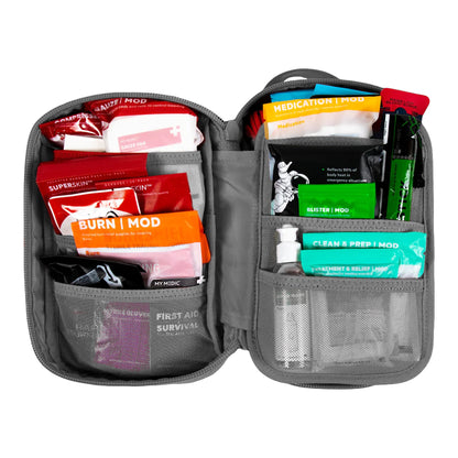 FIRST AID KIT, EMERGENCY MEDICAL MYFAK STD GRY