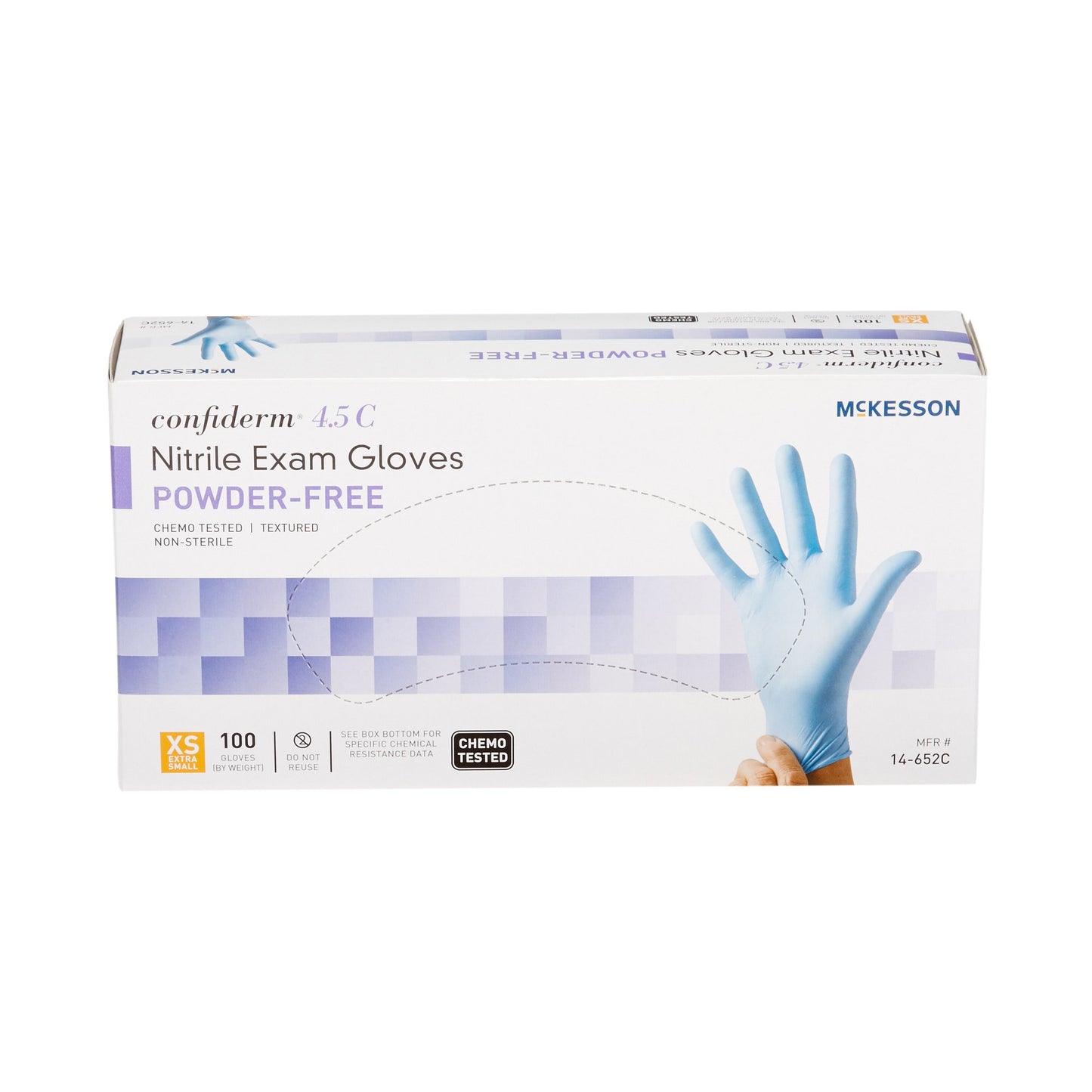 GLOVE, EXAM NTRL XS N/S CHEMO4.5C