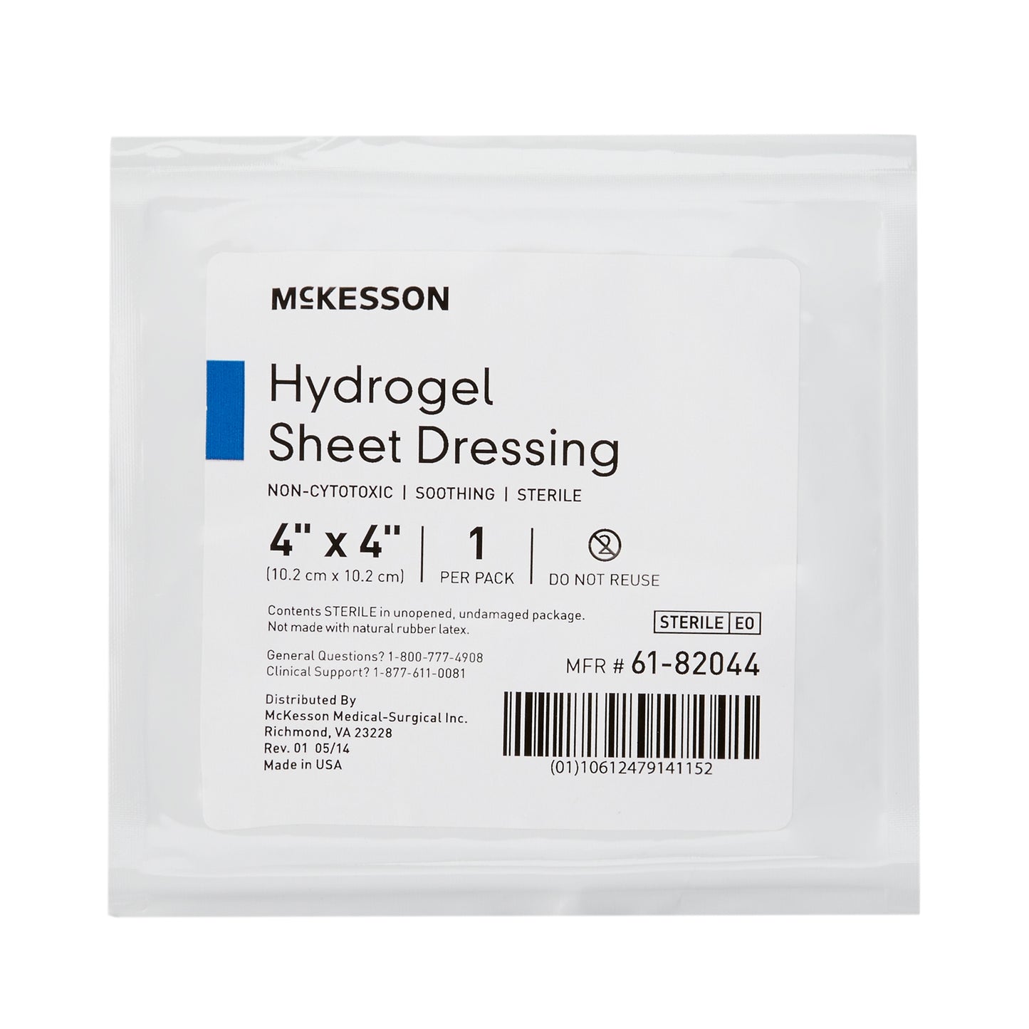DRESSING, HYDROGEL SHEET STR LF 4X4
