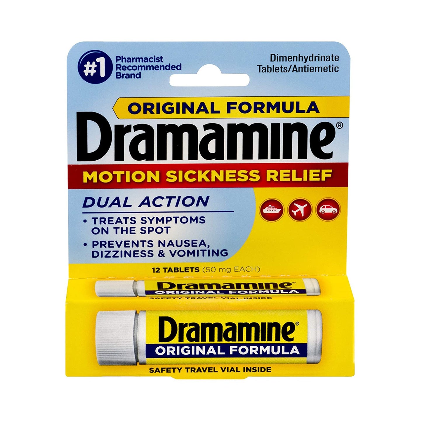 DRAMAMINE, TAB ORIG 50MG