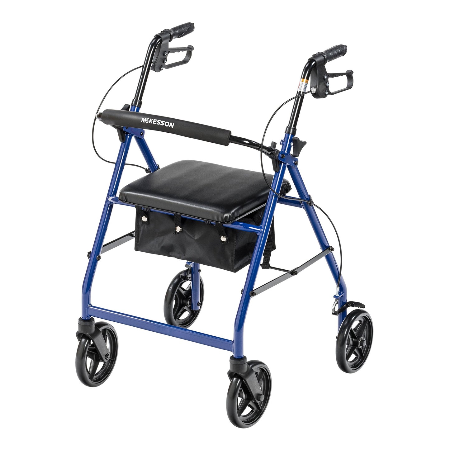 ROLLATOR, LT-WT FLDING ALUM W/7.5" WHEELS BLU 300LB
