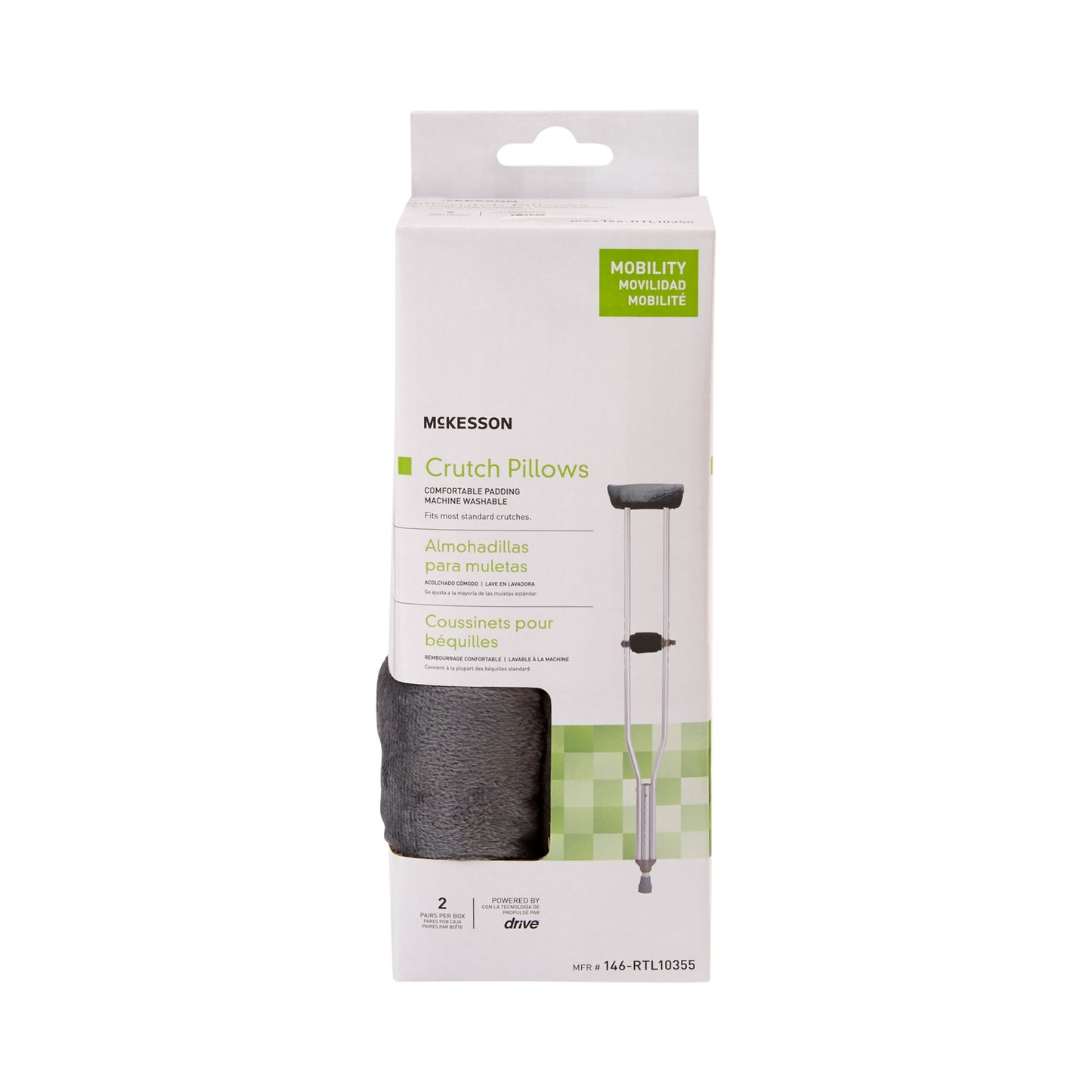 CUSHION, CRUTCH UNDERARM & HAND UNIV