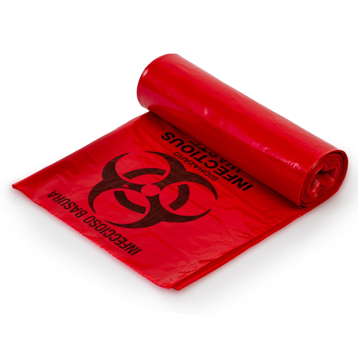 BAG, BIOHAZ PRNTD 3ML RED 45GL
