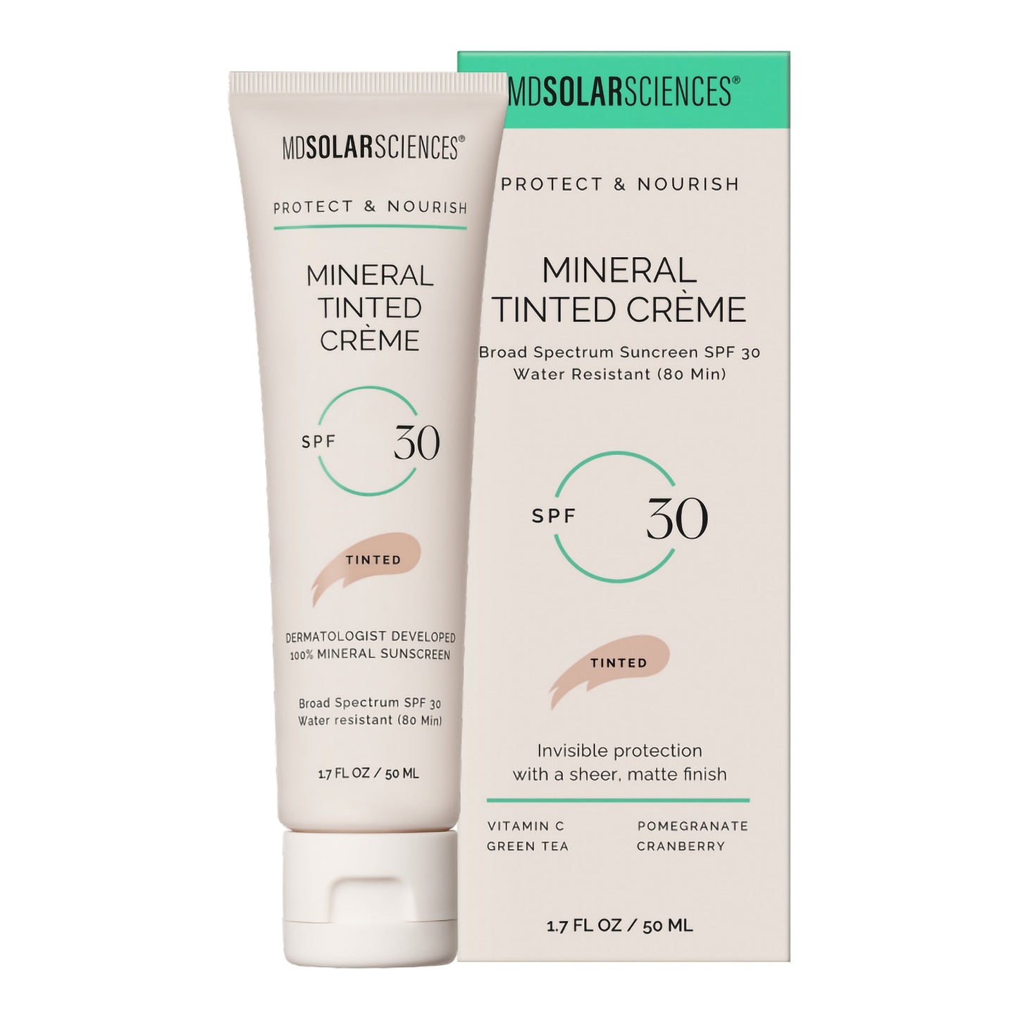 SUNSCREEN, CREAM MINERAL TINTED SPF30